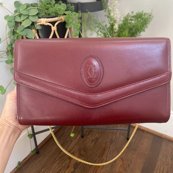 INSANE vintage Cartier bag shoulder bag with chain dust bag authenticity card - Picture 3 of 12